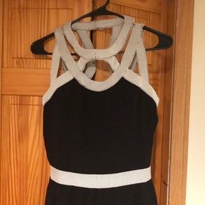 Black and white romper